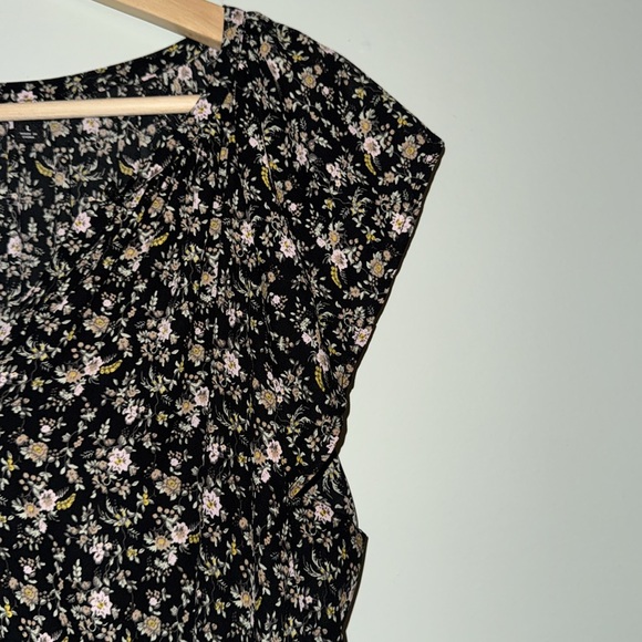 J. Crew Mercantile Floral Black Maxi Dress - Picture 3 of 6